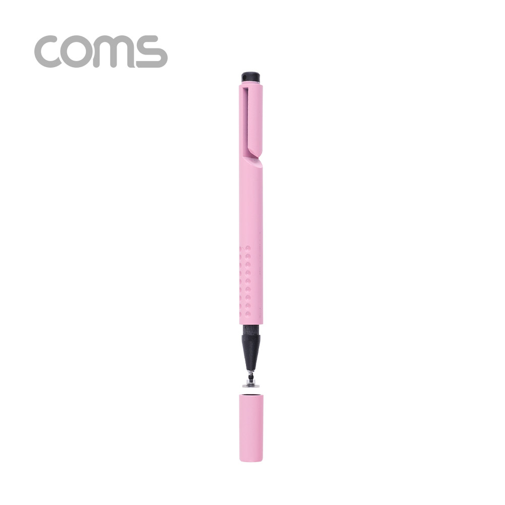 Coms 정전식 스마트폰 터치펜 / 스타일러스 펜 / 디스크형 / Pink
