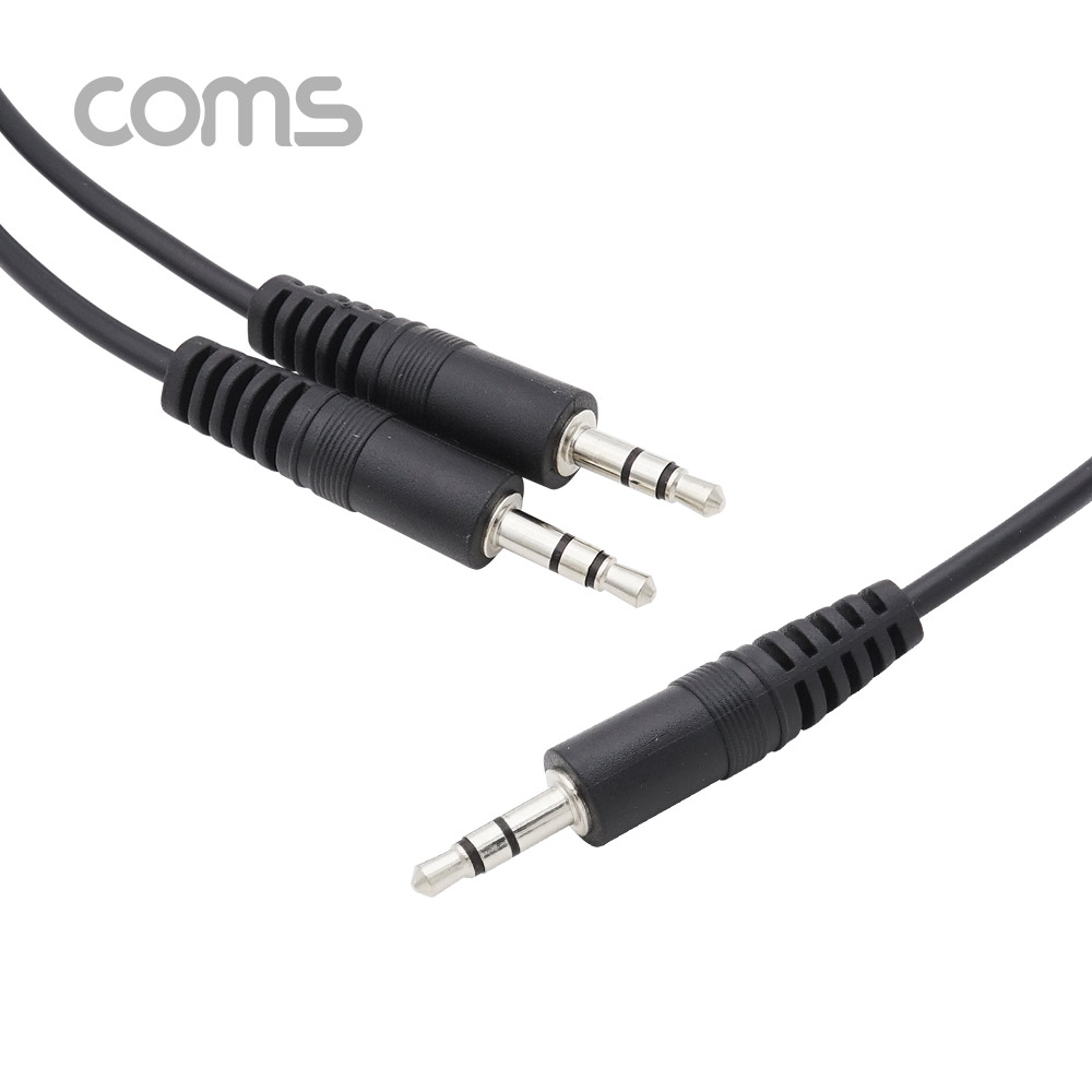 Coms 스테레오 젠더 Y형 / 스테레오 3.5 (M) / 스테레오 3.5 (M) x2 / 20cm