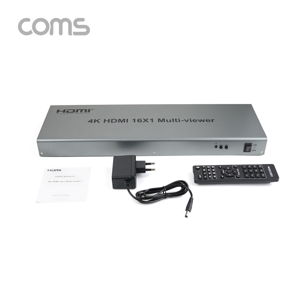 Coms HDMI 화면 분할기(16x1) / 16 Input/1 Output