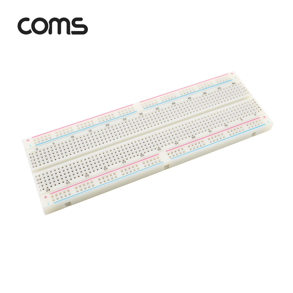 Coms 브레드보드 / 빵판 / 830핀 (56.5X165.5X8.5mm)