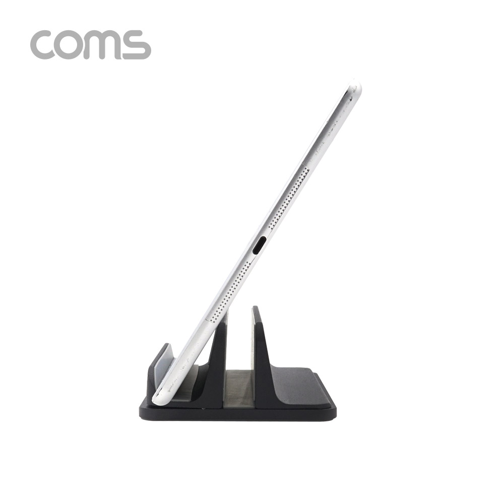 Coms 2 in 1 노트북&태블릿 거치대 / 노트북 수직 스탠드 / 태블릿 거치 / 알루미늄