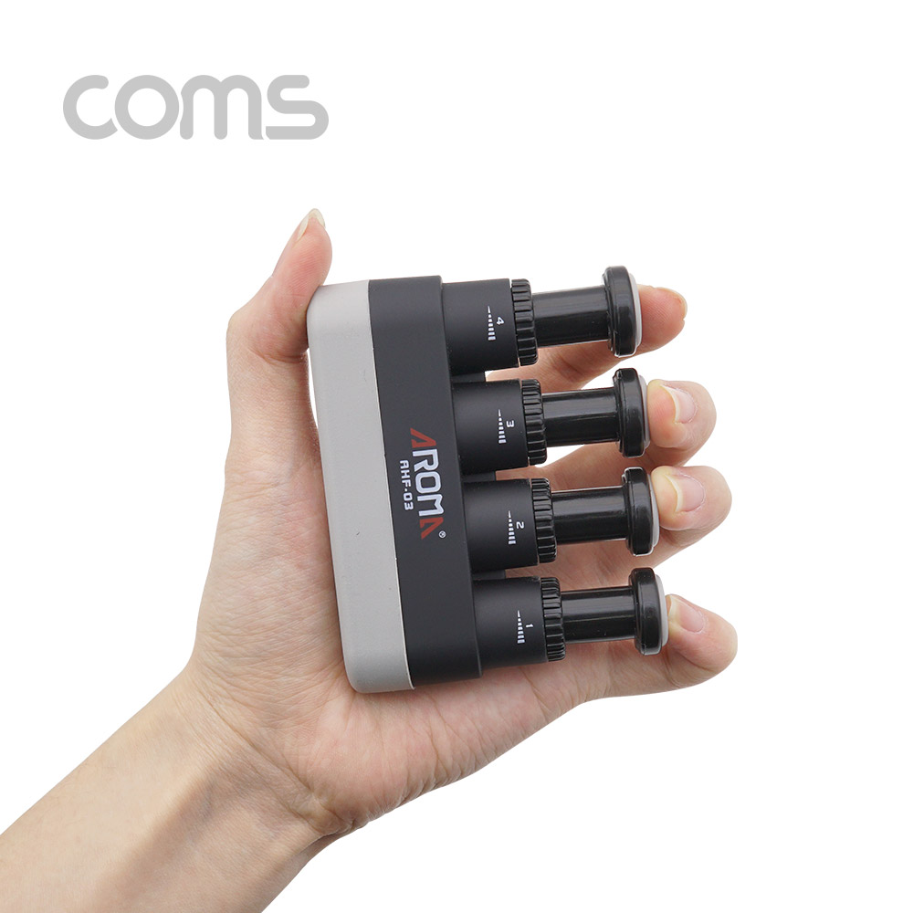 Coms 손가락 악력기(강약조절 4~7 Lb) 지압 / 악기연주자 /손가락 개별훈련