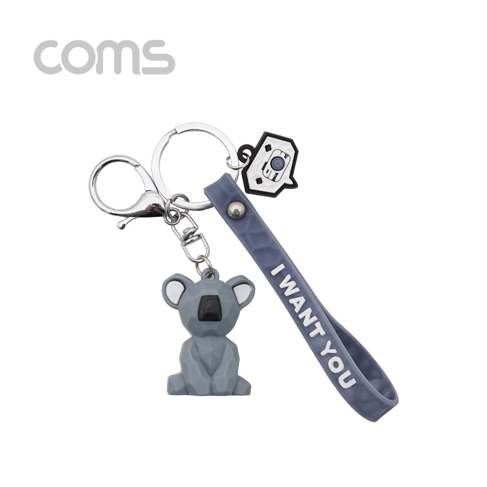 Coms 손목 스트랩(열쇠 고리 / 키링), 코알라 / 동물 폴리곤 / 기하학적 동물 패턴