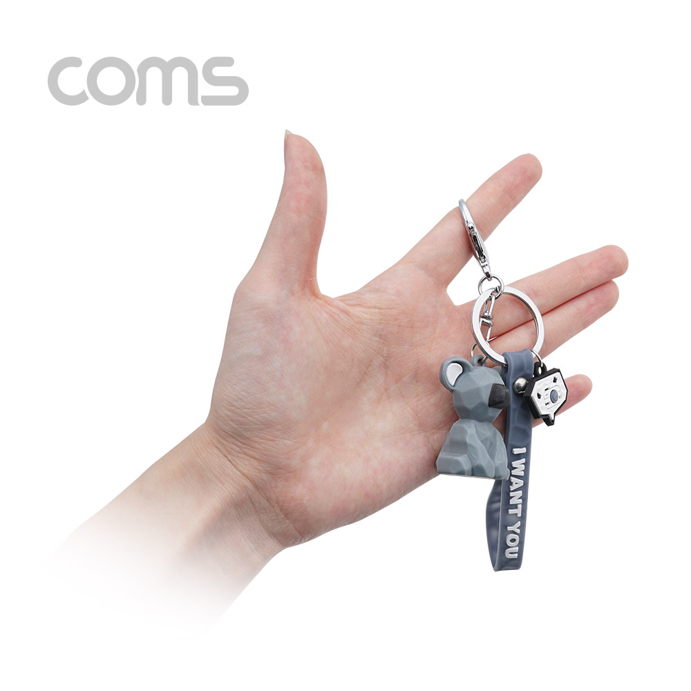 Coms 손목 스트랩(열쇠 고리 / 키링), 코알라 / 동물 폴리곤 / 기하학적 동물 패턴