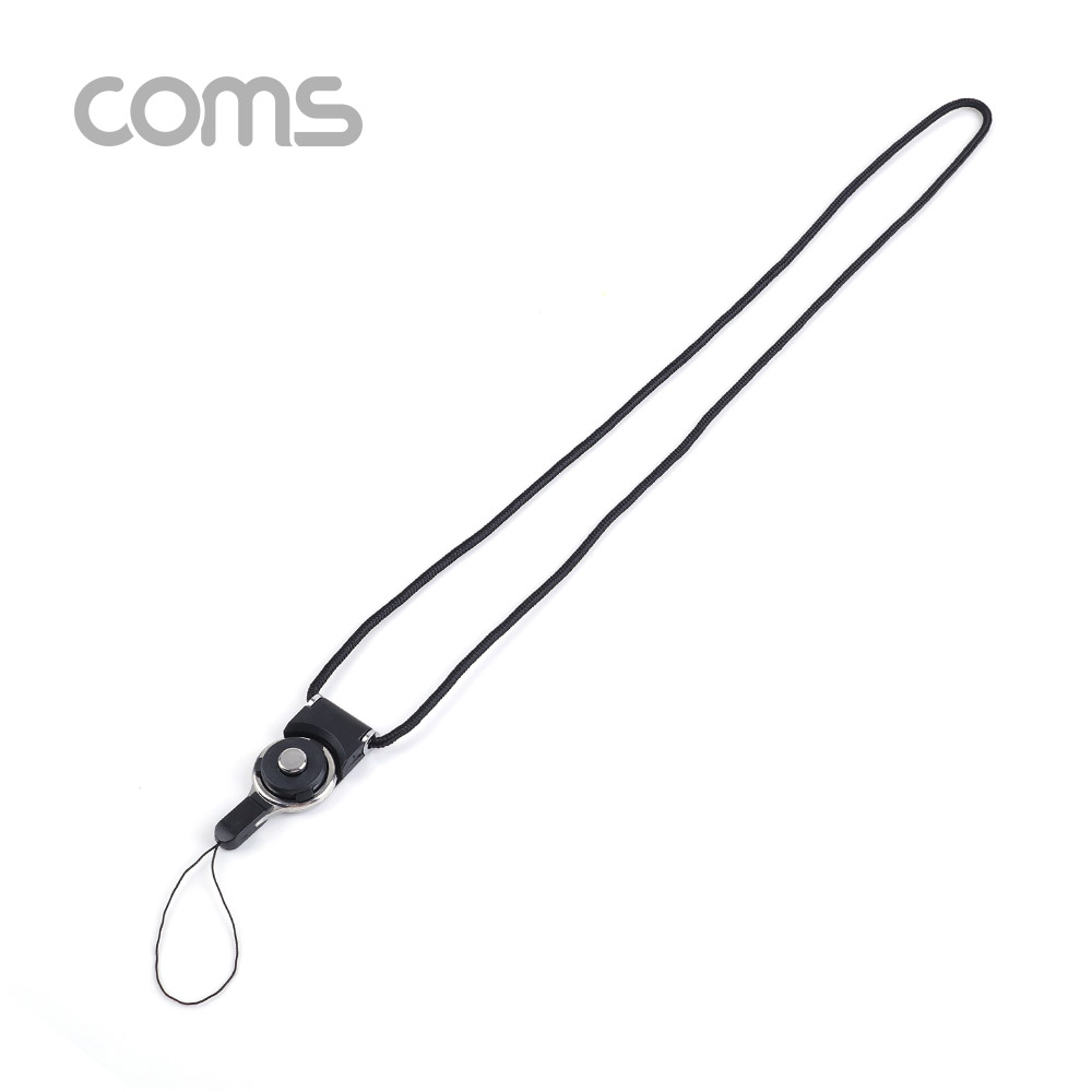 Coms 넥 스트랩(회전고리) / Black
