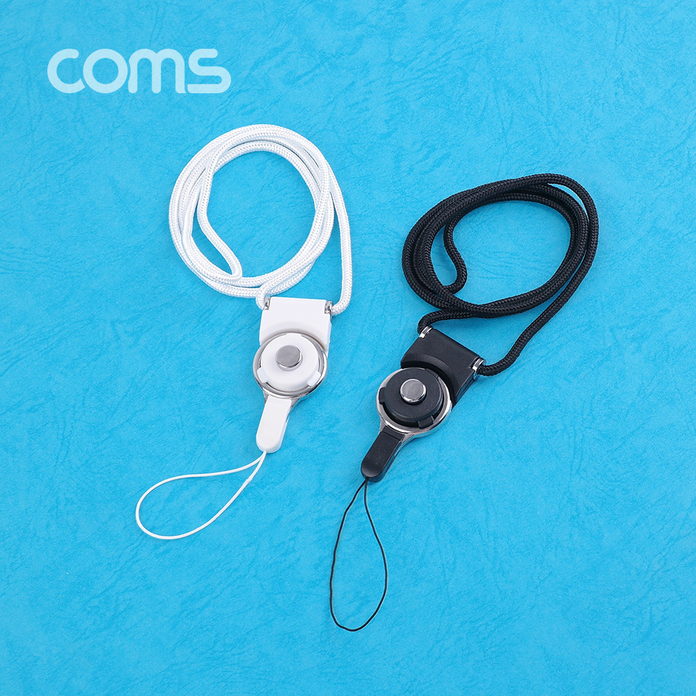 Coms 넥 스트랩(회전고리) / Black