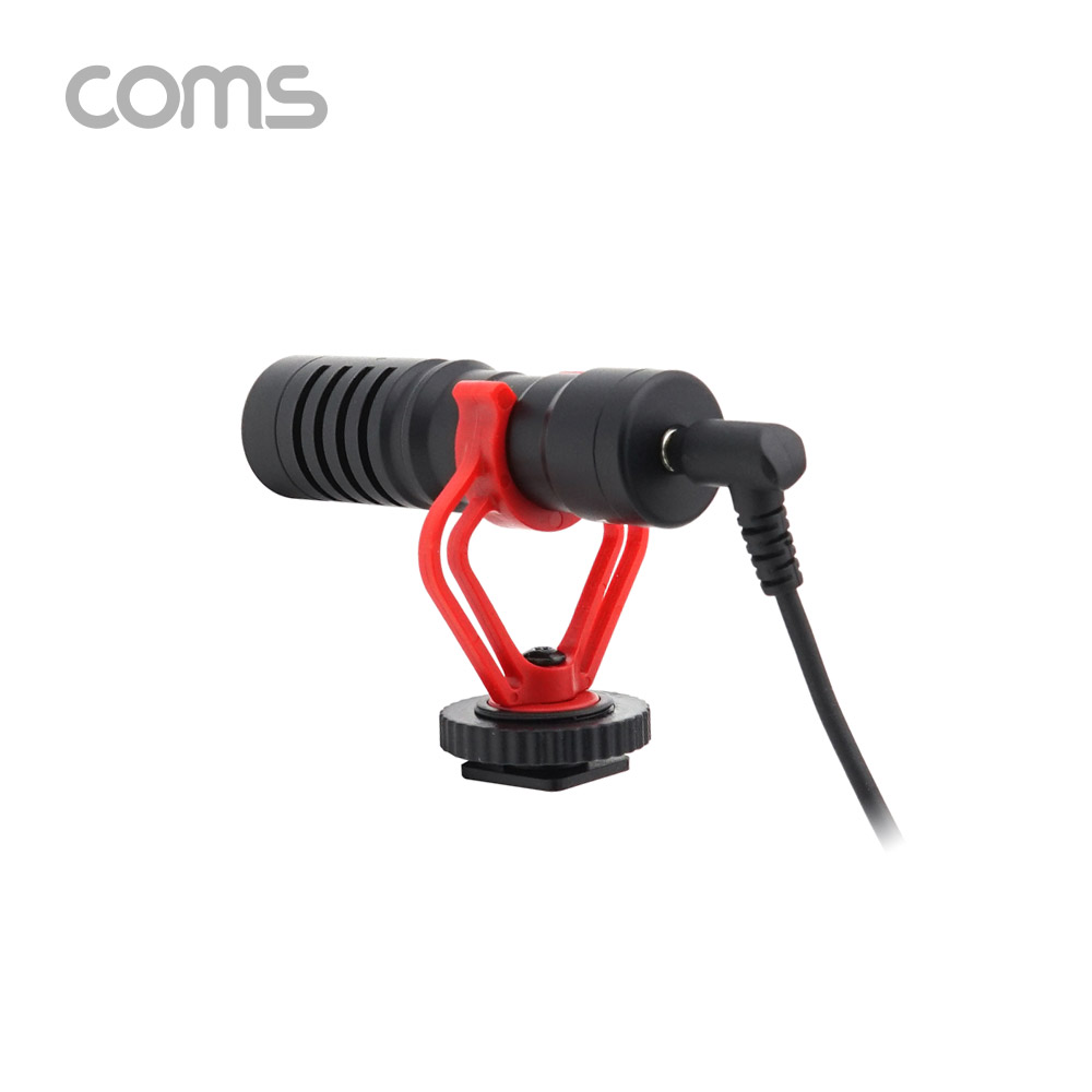 Coms 카디오이드 소형 마이크 / 미니 마이크 / 개인방송용 / 스마트폰, 카메라 호환