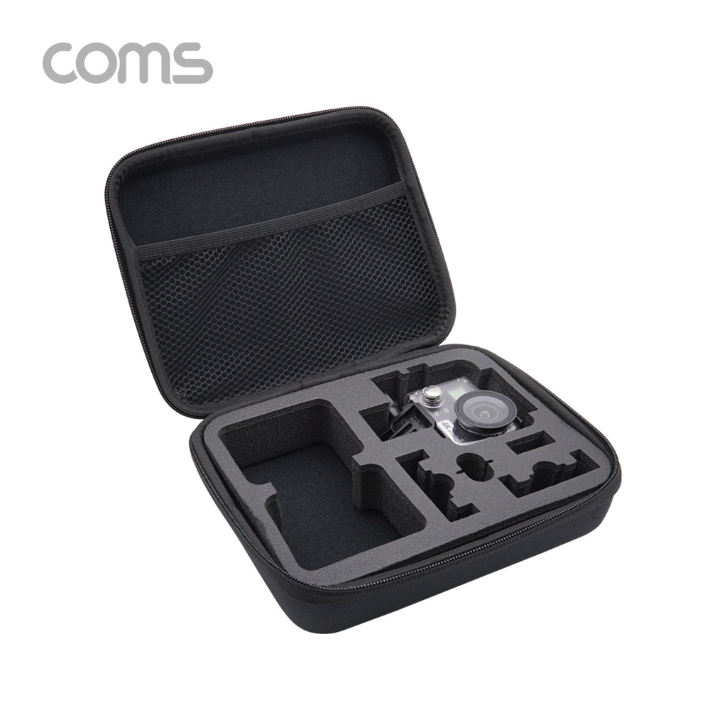 Coms 액션캠 하드 케이스 / 충격방지 / 다용도 케이스 / 22x17x6cm / Black