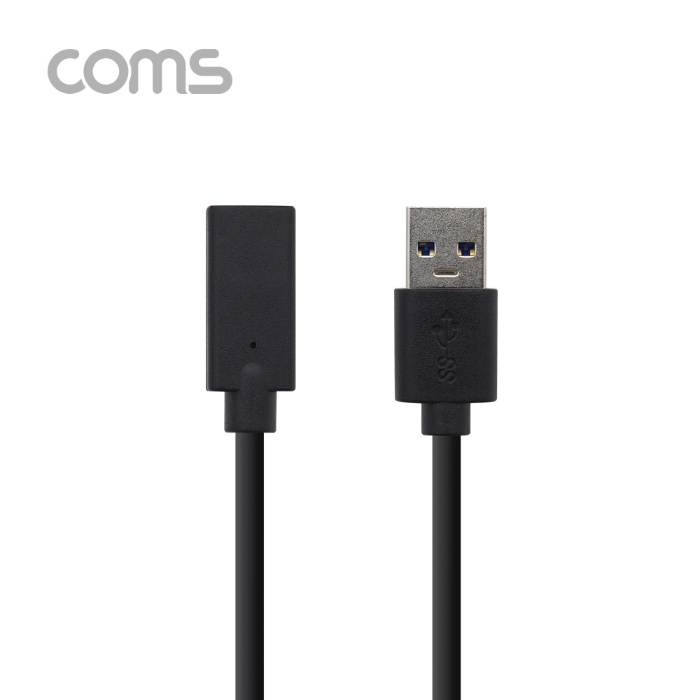 Coms USB 3.1(Type-C) 케이블 / USB 3.0 A to C (M/F) / 1m