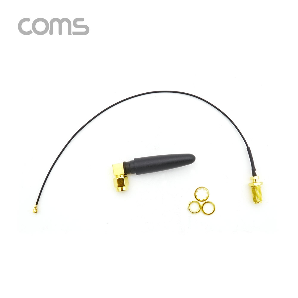 Coms 안테나 변환 젠더 / SMA F/IPEX M / 20cm / RP-SMA 안테나 포함