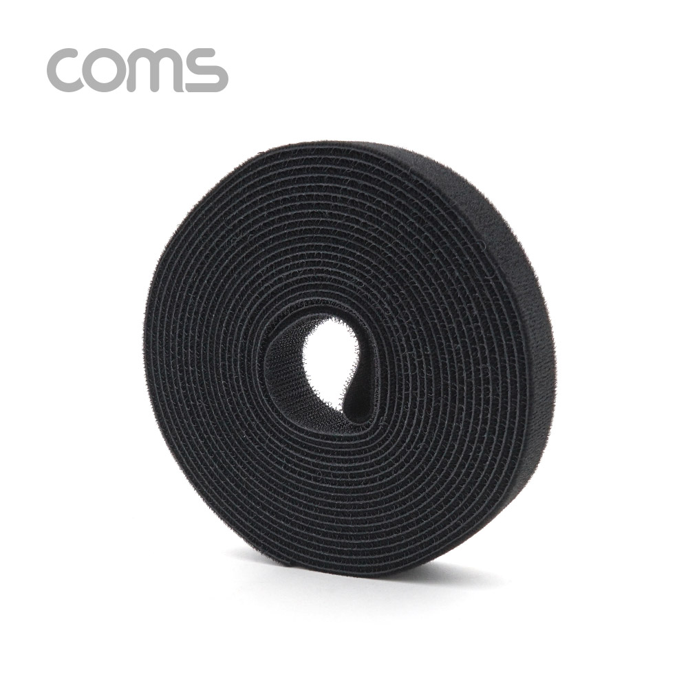 Coms 케이블 타이 / 벨크로 타이 (Black)