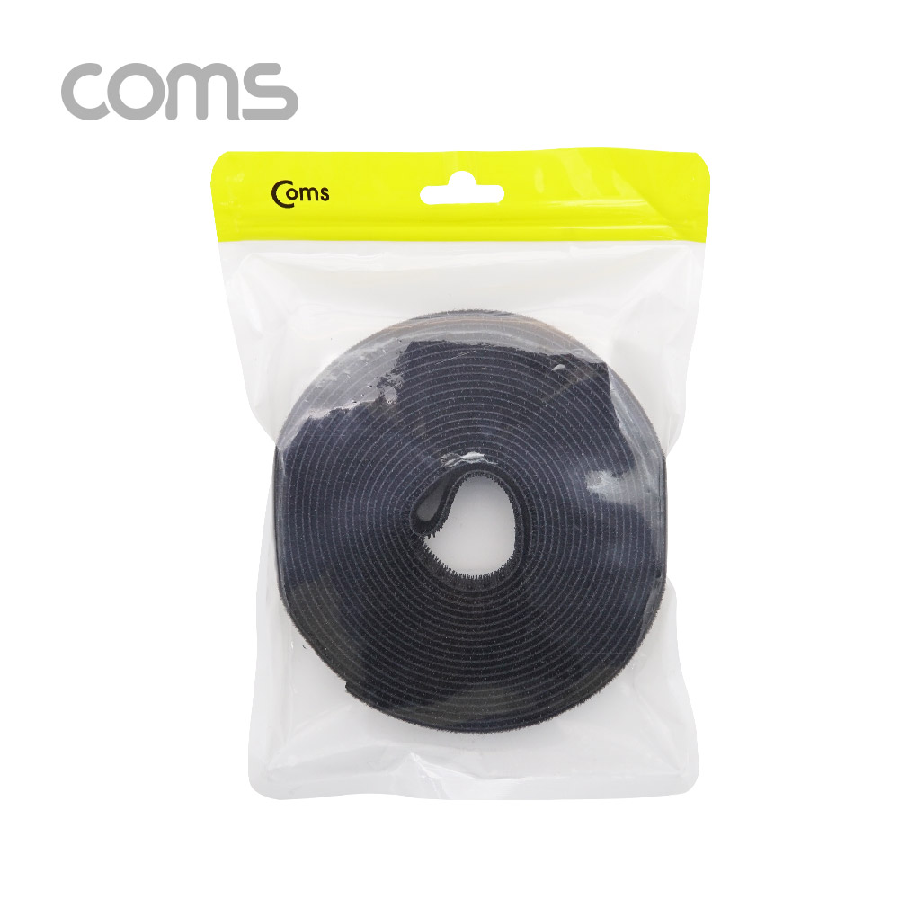 Coms 케이블 타이 / 벨크로 타이 (Black)