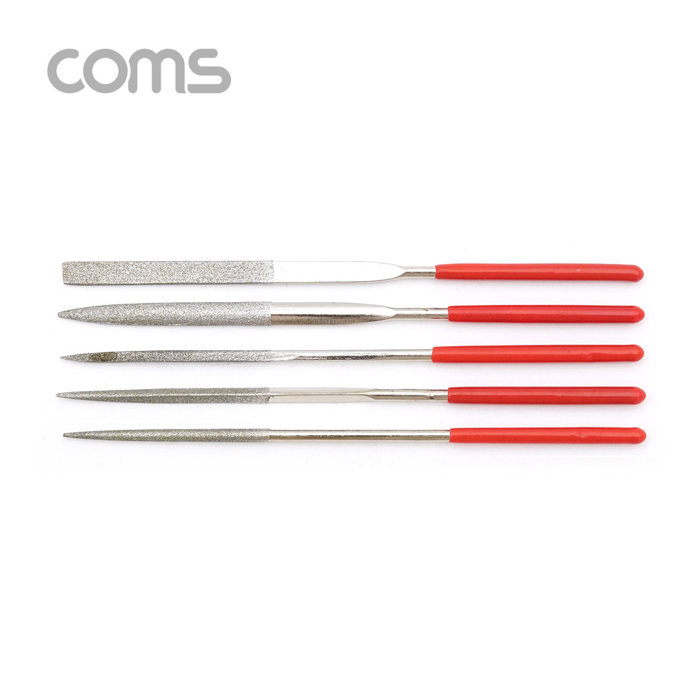 Coms 다듬질용 줄세트, 다듬줄 세트 5pcs / 야스리, 공구줄, 쇠줄 / 140mm