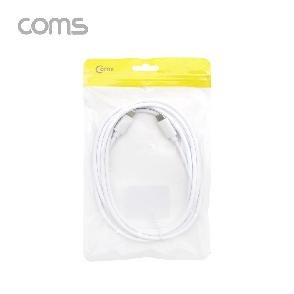 Coms USB 3.1(Type C) 케이블(MM) 1.8M / 고속충전 / USB 2.0 속도 / White
