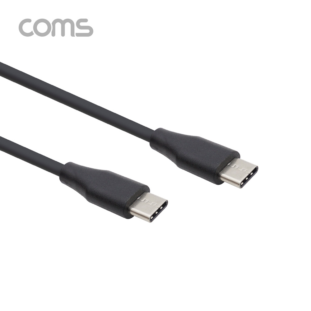 Coms USB 3.1(Type C) 케이블(MM) 1.8M / 고속충전 / USB 2.0 속도 / Black