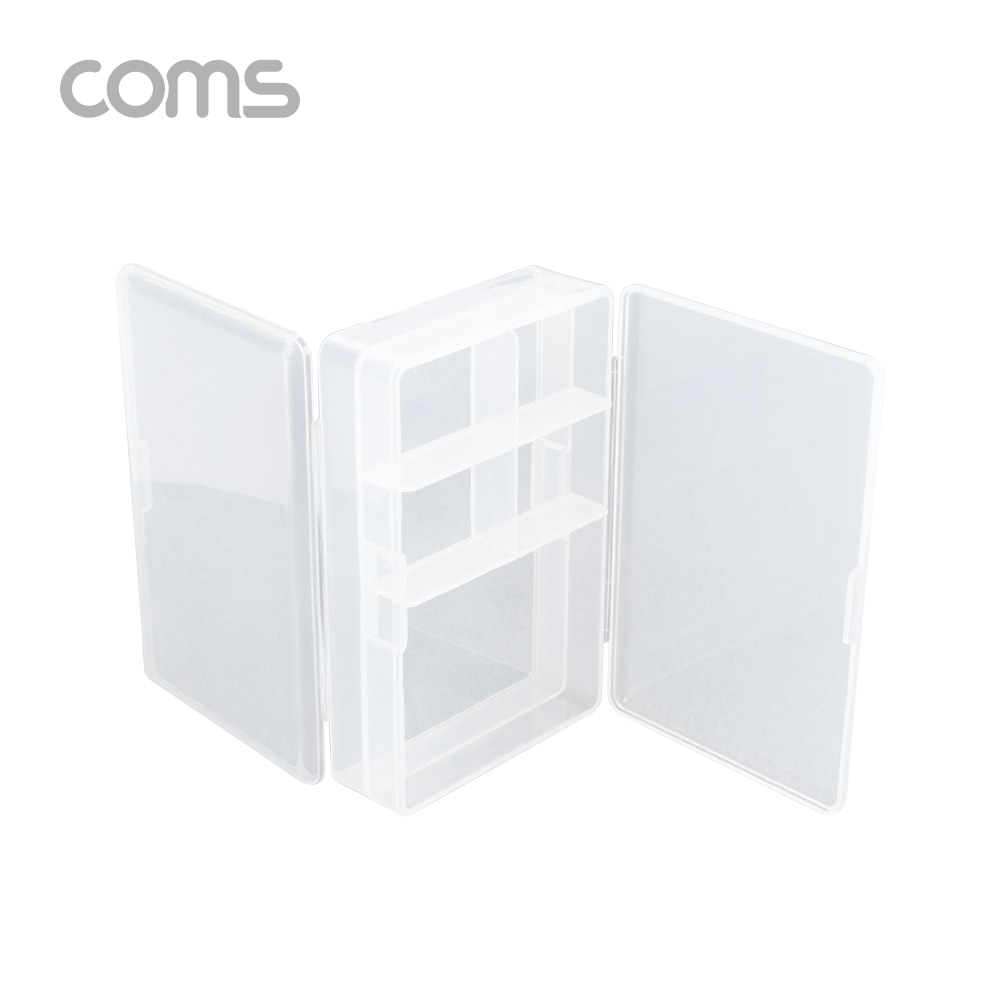 Coms 다용도 PVC 수납함 / 양면 열림 / 100 x 70 X 30 (mm)