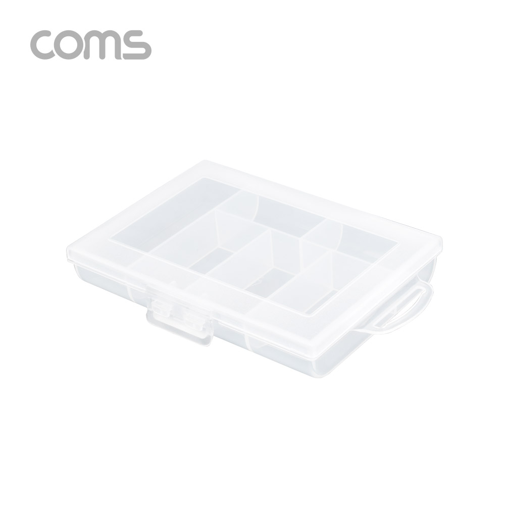 Coms 다용도 PVC 수납함 / 6분배 / 120 x 85 x 20 (mm)