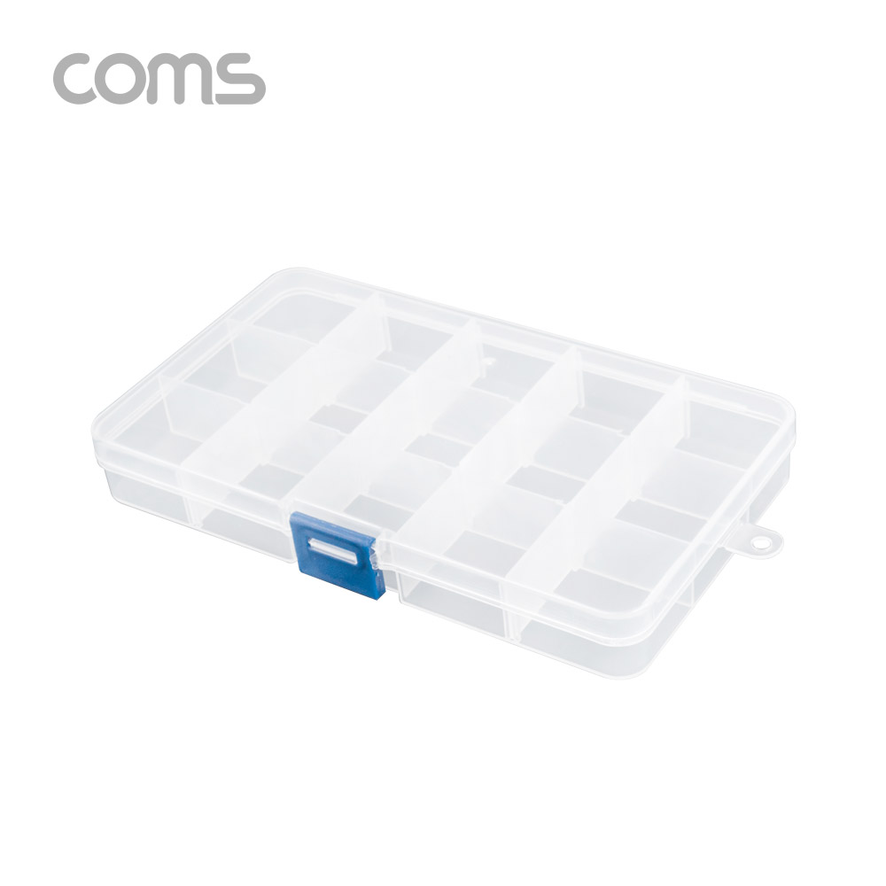 Coms 다용도 PVC 수납함 / 15분배 / 170 x 95 x 25 (mm)
