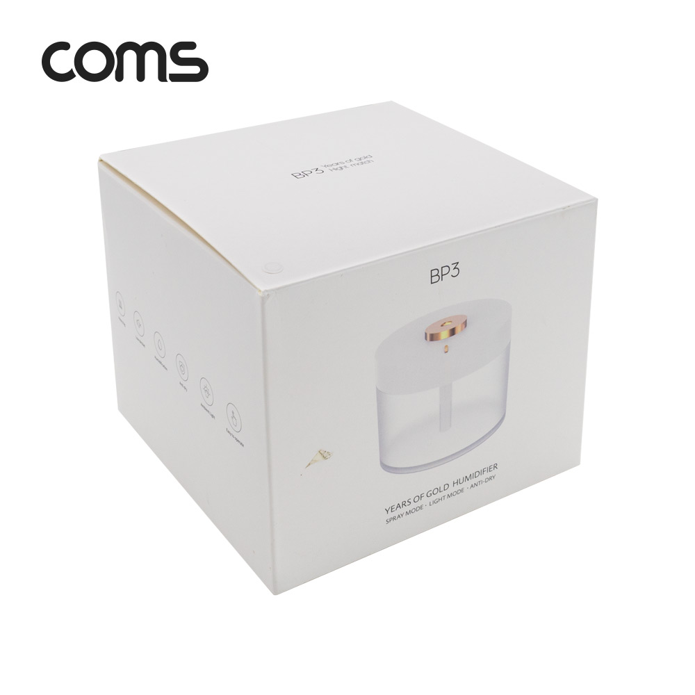 Coms 무선 가습기 무드등 / 780ml / 배터리 충전식 / 자동전원 차단기능