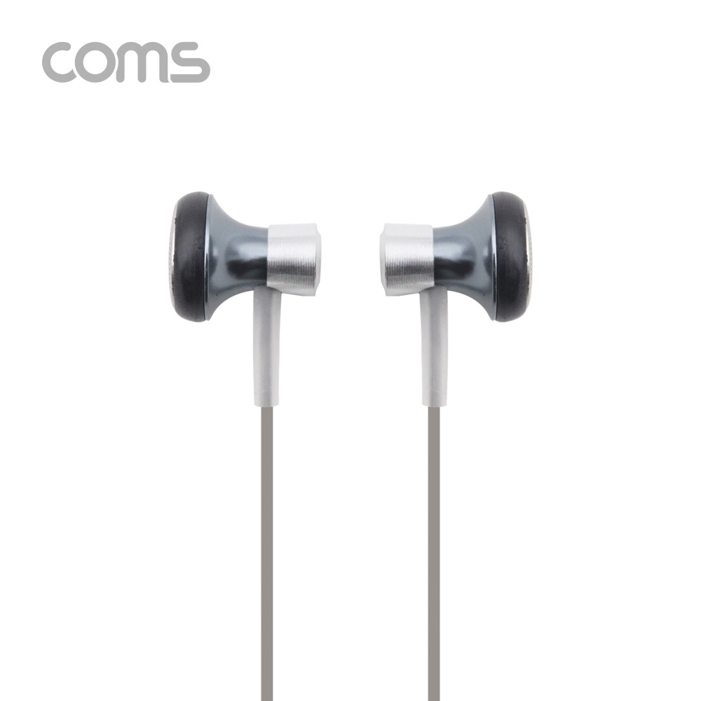 Coms 이어폰 (3.5mm / 마이크 / 볼륨 컨트롤), 1.2m, Black