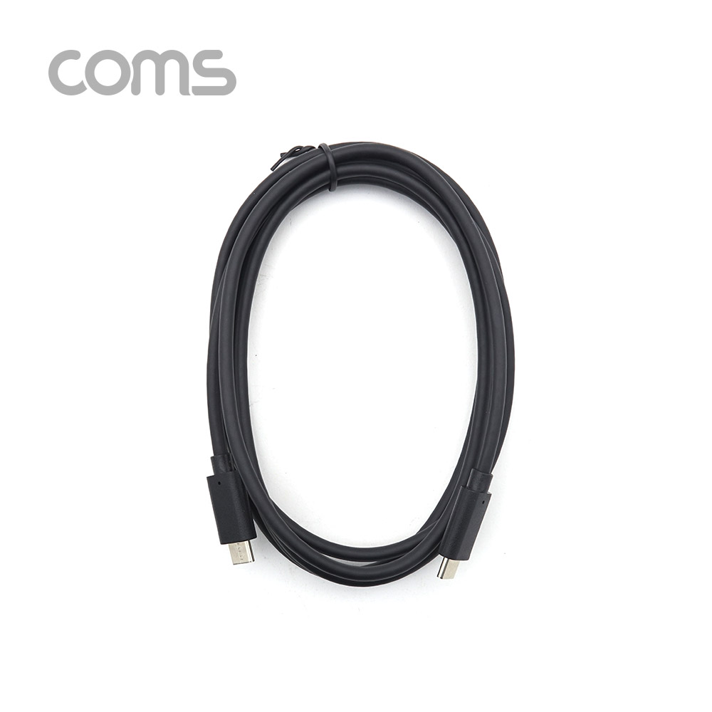 Coms USB 3.1(Type C) 케이블(MM) 2M / 고속충전 / USB 2.0 속도 / Black