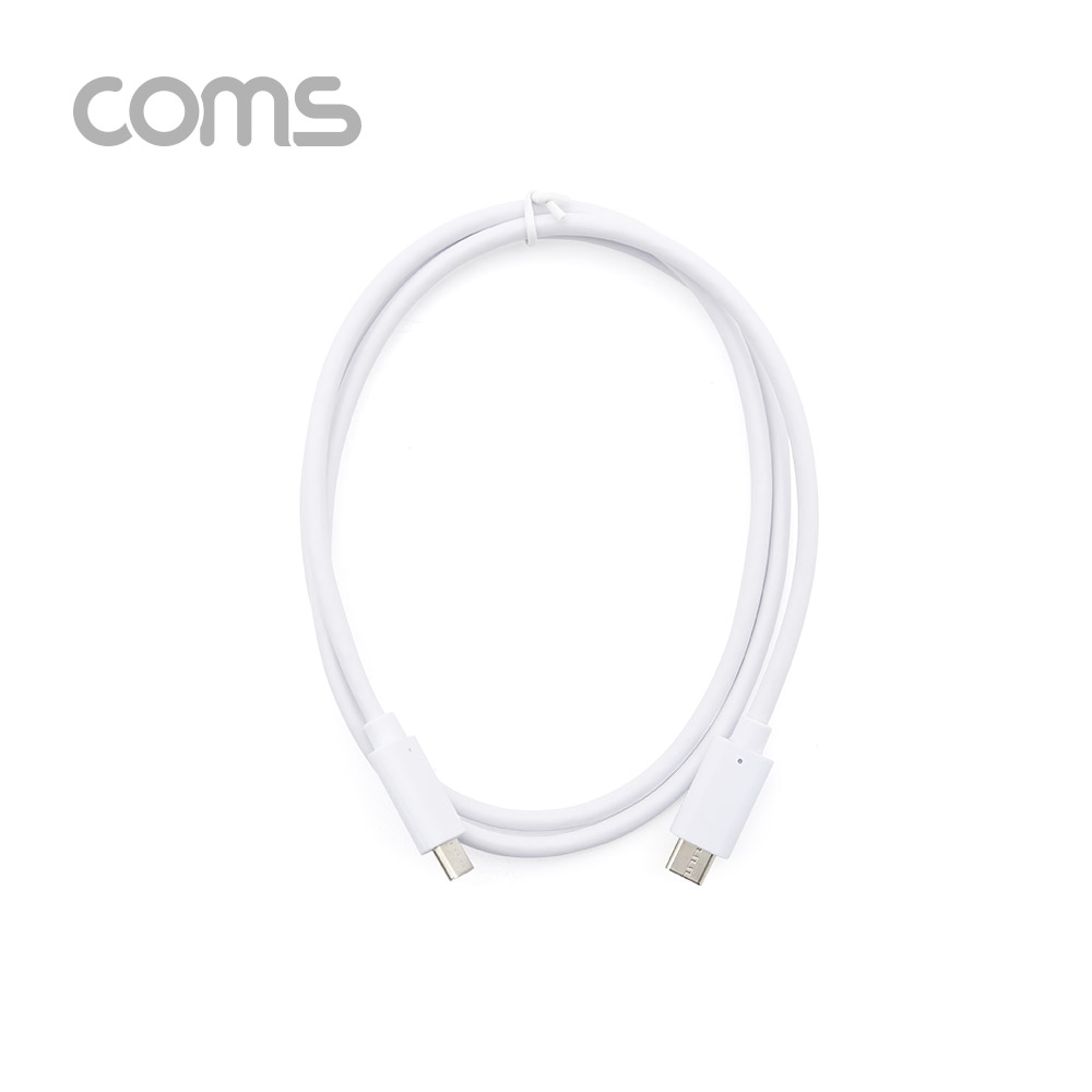 Coms USB 3.1(Type C) 케이블 / 고속충전(3A) / 1M / White