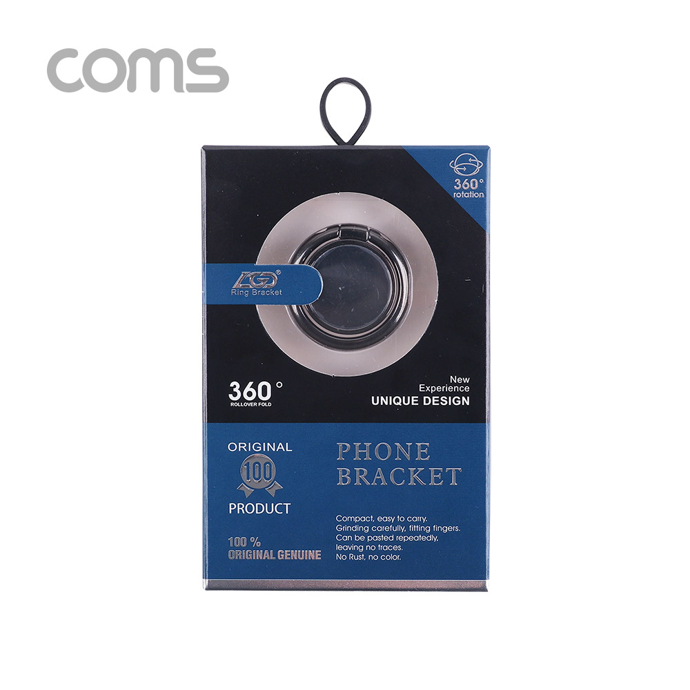 Coms 스마트폰 핑거링 / 링 홀더 / 30mm / Black