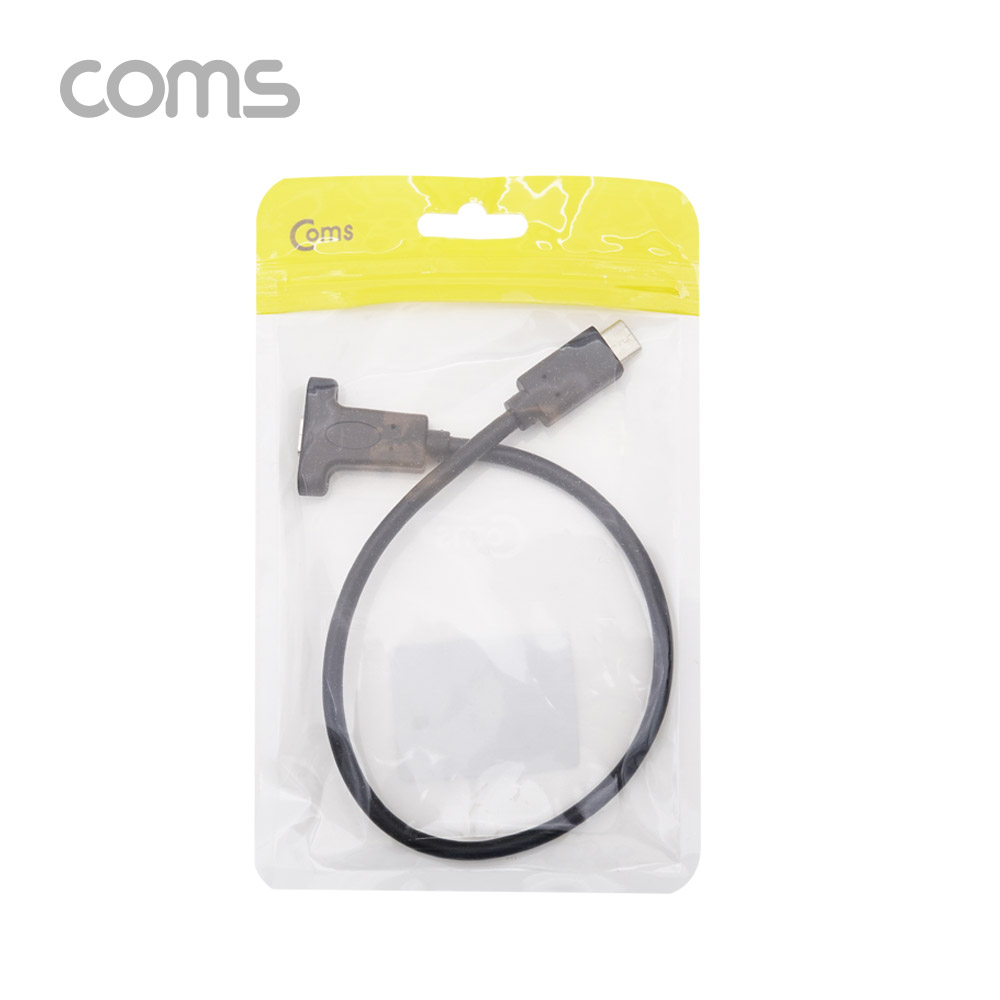 Coms USB 3.1(Type C) 포트 연장 젠더(M/F) 30cm /브라켓 미포함