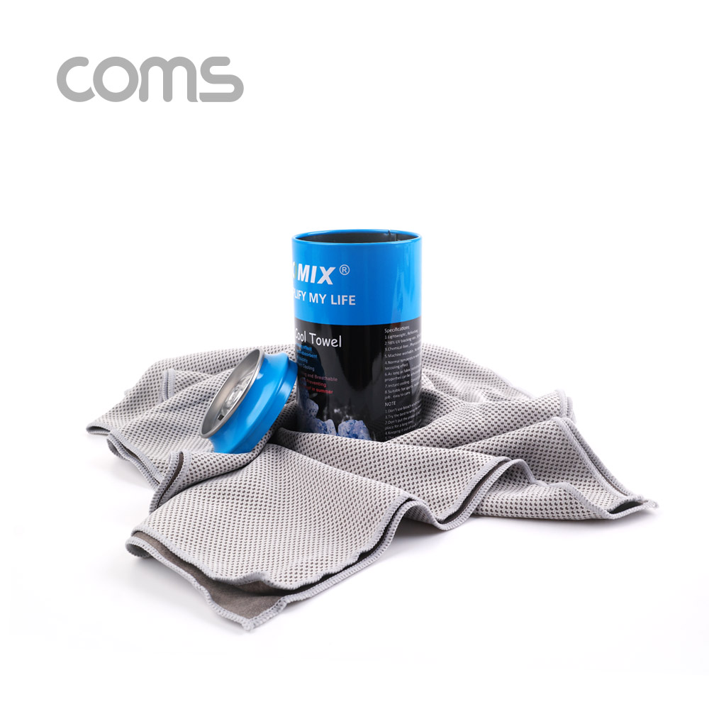 Coms 스포츠 타올 GRAY 120cm
