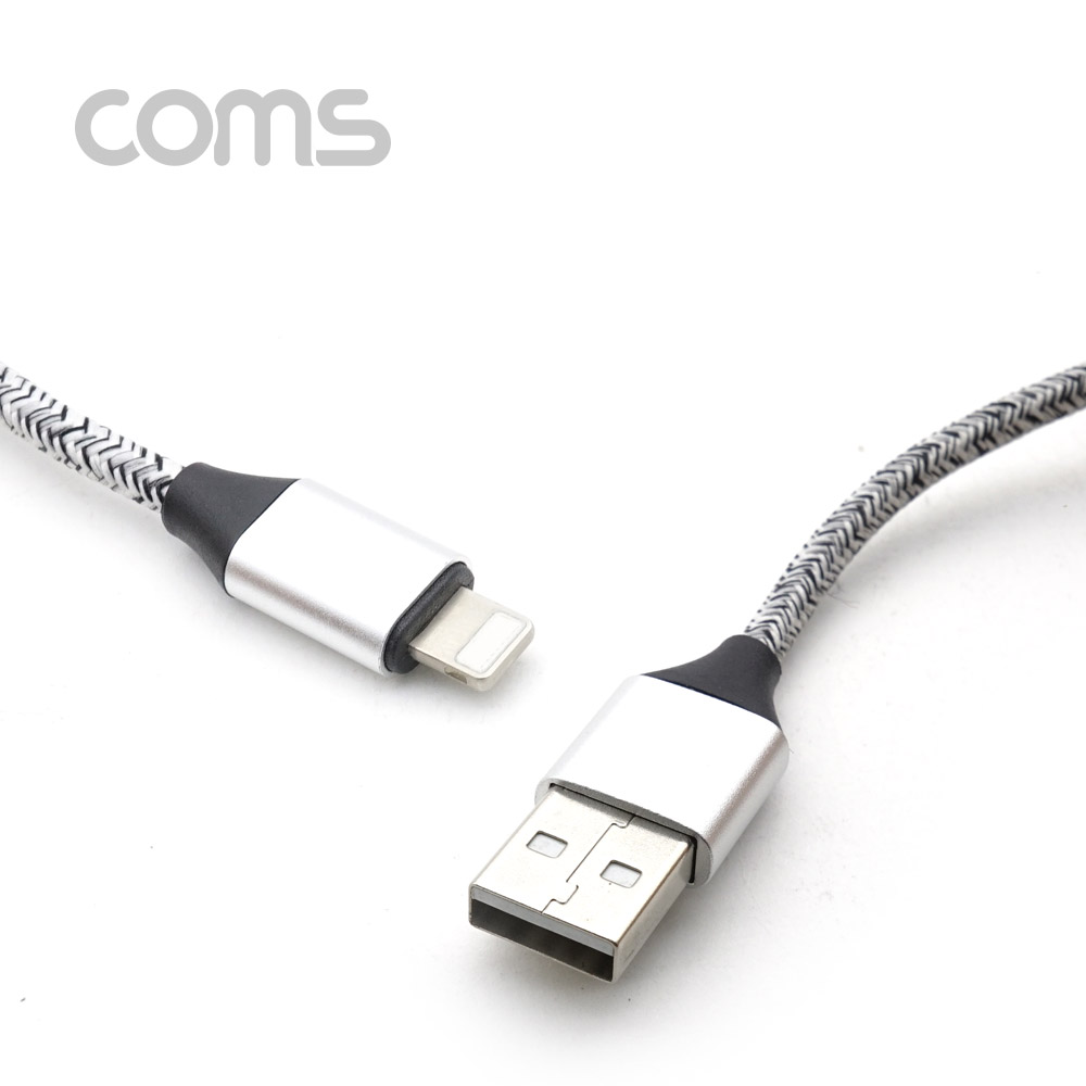 coms iOS 8pin 케이블 스프링 / Gray / 30~120cm