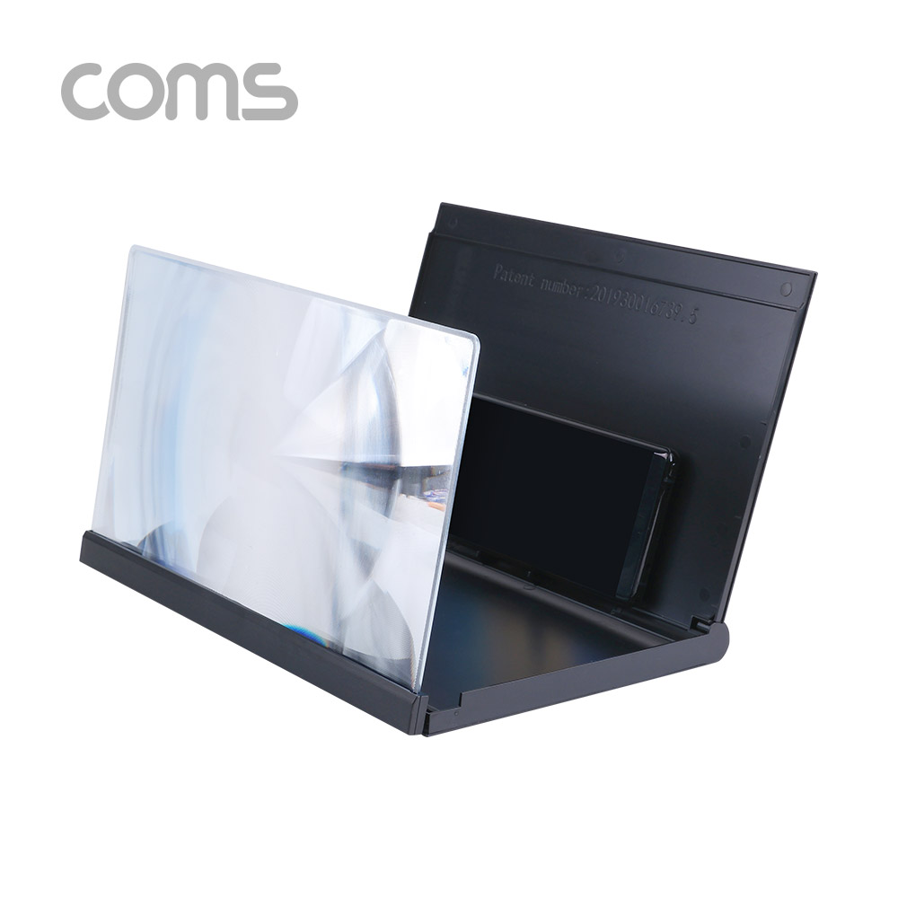 Coms 스마트폰 확대경 / 스크린 / 화면 확대 / Black