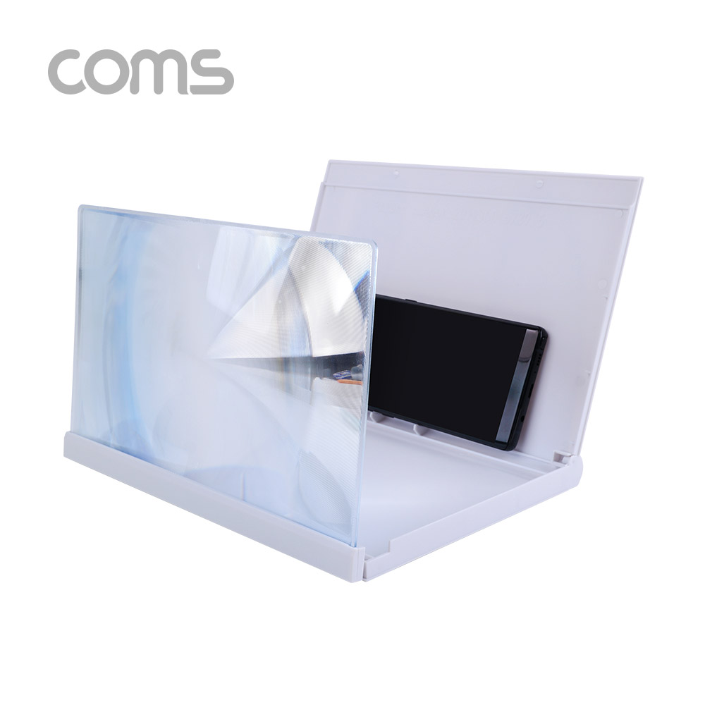 Coms 스마트폰 확대경 / 스크린 / 화면 확대 / White