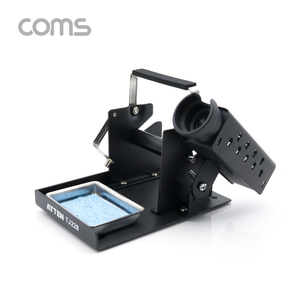 Coms 납땜용 인두 및 와이어 거치대 / 스탠드 / 2 IN 1 / Black