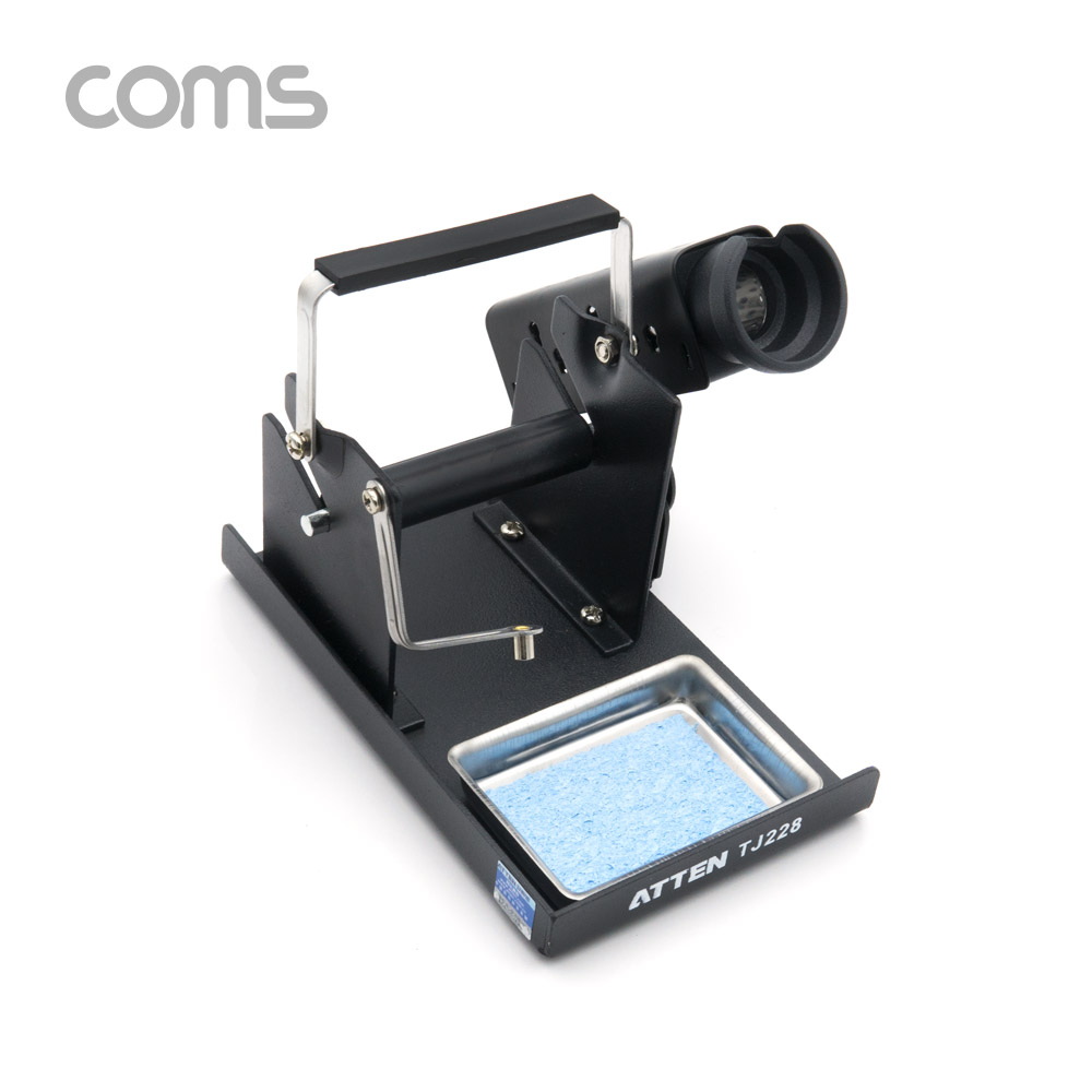 Coms 납땜용 인두 및 와이어 거치대 / 스탠드 / 2 IN 1 / Black