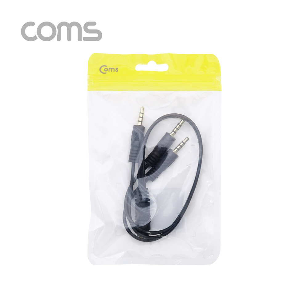 Coms AUX 스테레오 케이블 Y형 (4극) / 3분배 / F to M(x3) / 30cm
