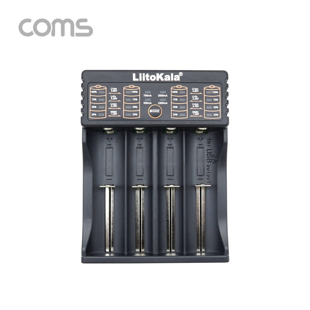 Coms 건전지 충전기 / 멀티 충전 / 보조배터리 / 18650, AA, AAA 배터리 충전