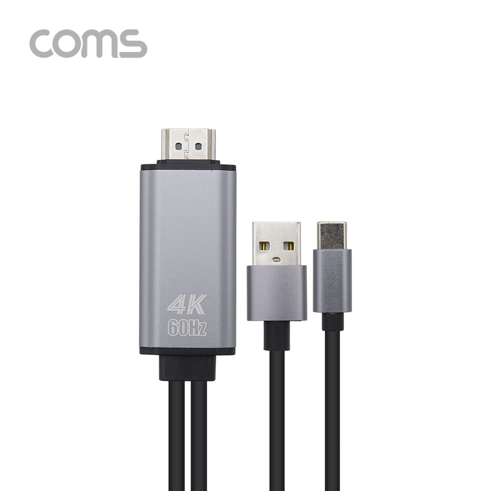 Coms USB 3.1(Type C) 케이블 / Type C(M) to HDMI(M) / USB 보조전원 / 5M