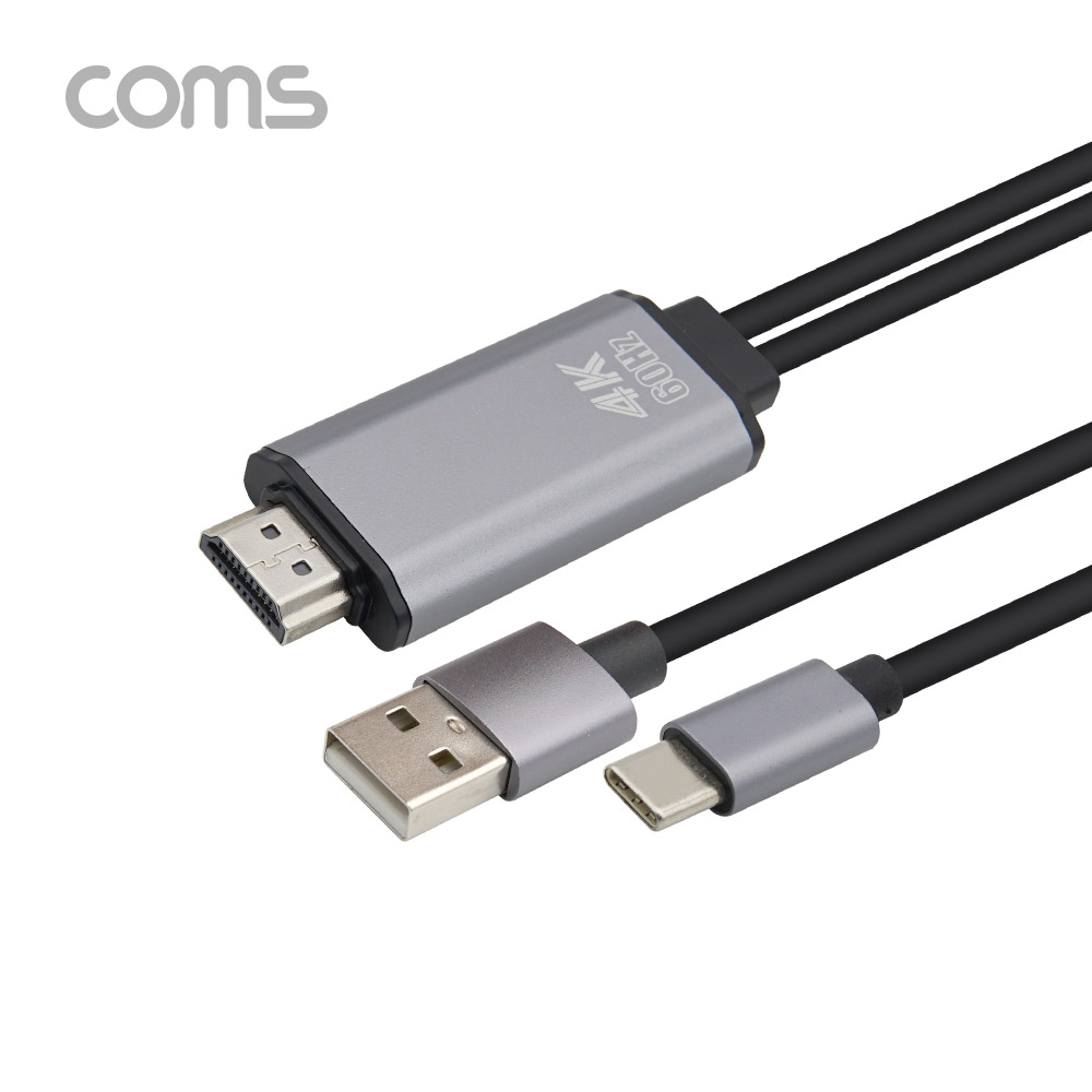 Coms USB 3.1(Type C) 케이블 / Type C(M) to HDMI(M) / USB 보조전원 / 5M