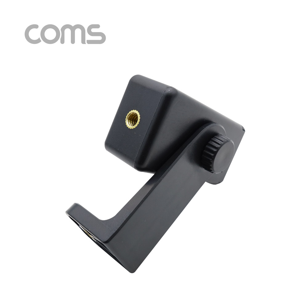 coms 스마트폰 거치대 / 각도조절 / 360도 회전 / 슬라이드형 / Black / 홀더