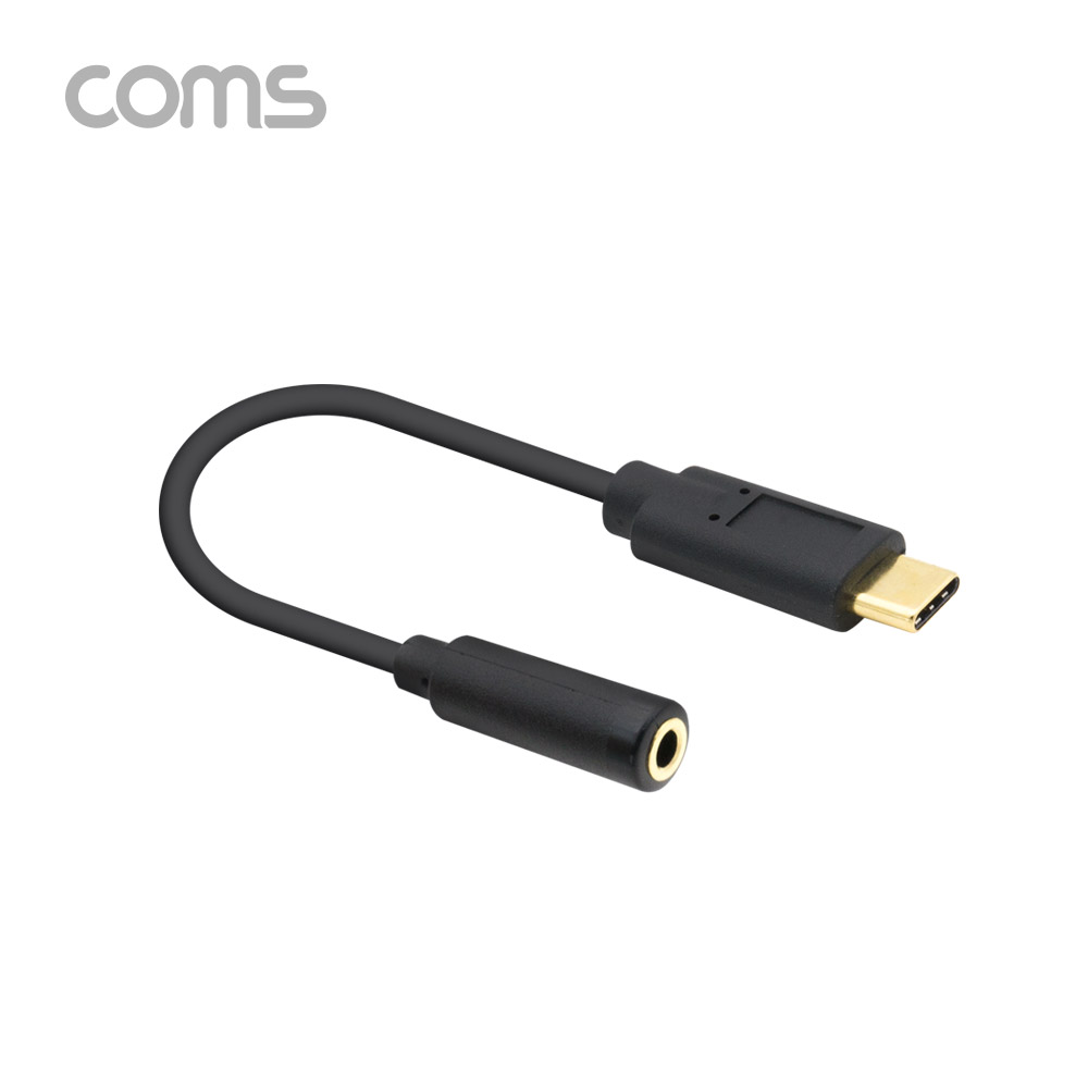Coms C타입 이어폰 젠더 / USB 3.1(Type C) to 3.5 (4극) 오디오 컨버터 / 이어폰+마이크 지원!
