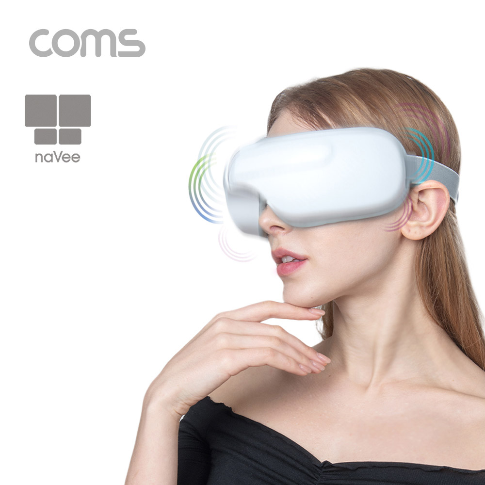 Coms 나비 눈마사지기 White / NV64-EYEMA2