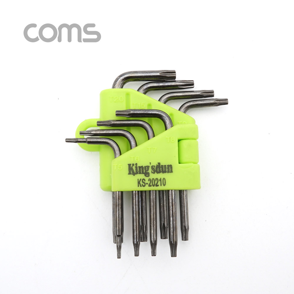 Coms 별형 L랜치 세트 8pcs (T5/T6/T7/T8/T9/T10/T15/T20) / star wrench