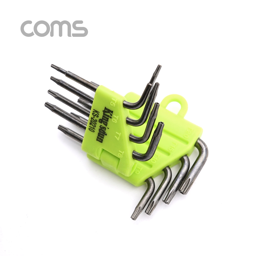 Coms 별형 L랜치 세트 8pcs (T5/T6/T7/T8/T9/T10/T15/T20) / star wrench