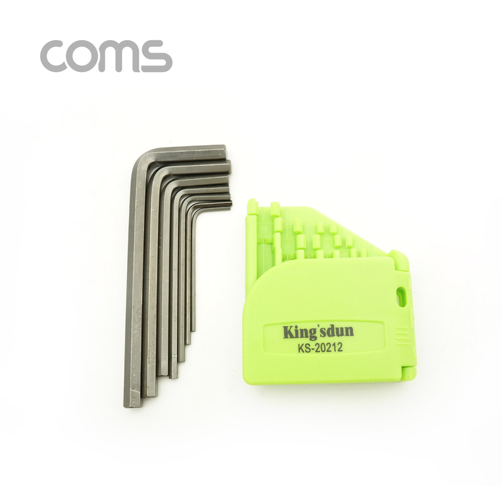 Coms 육각형 L랜치 세트 7pcs (1.5/2.0/2.5/3.0/4.0/5.0/6.0) / Hex Key