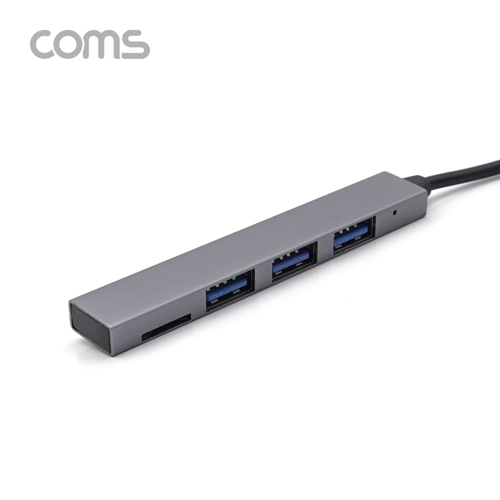 Coms USB 3.1(Type C) 멀티 허브 (USB 2.0 3포트 + Micro SD 카드리더)