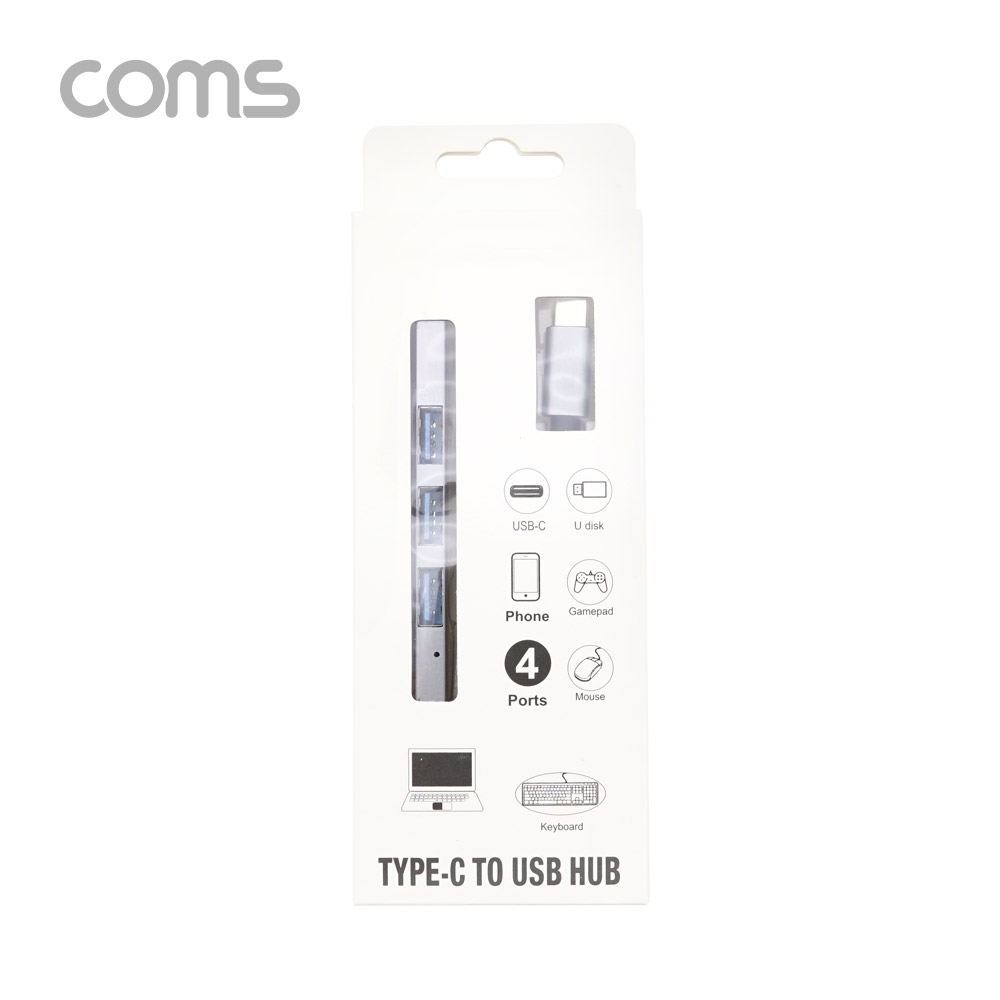 Coms USB 3.1(Type C) 허브 / USB 2.0 4Port