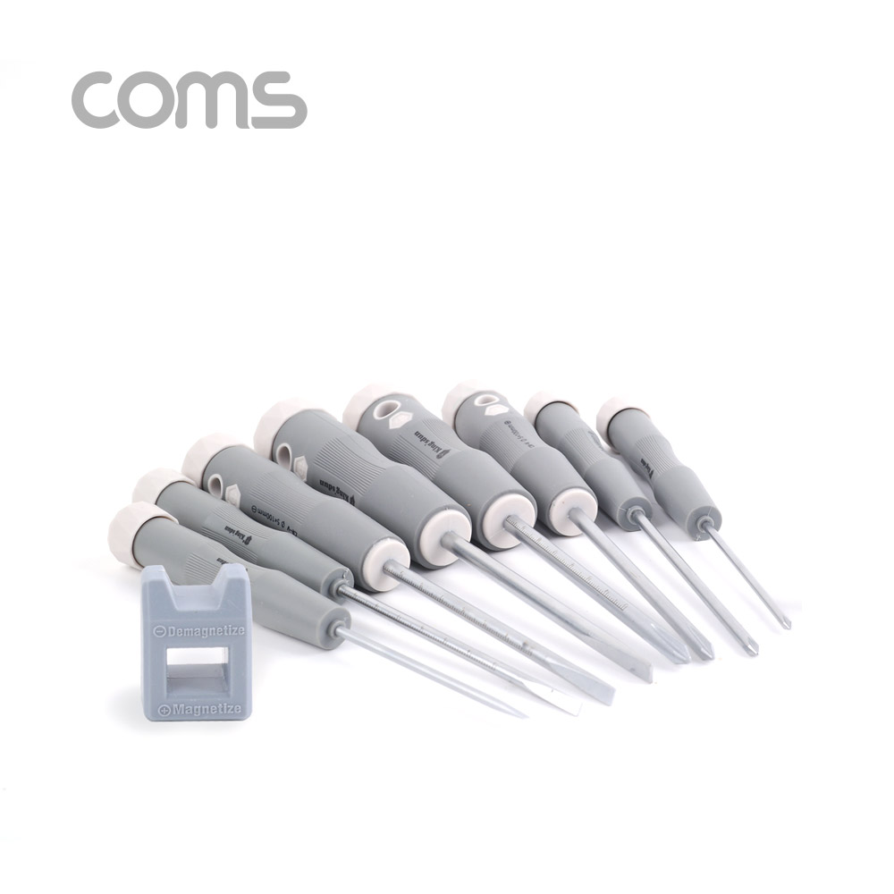 Coms 자화기 & 드라이버 세트 9pcs / 크롬 바나듐(고출력) / 회전