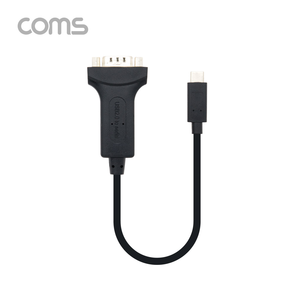 Coms 스마트폰 시리얼 케이블 / Type C(USB 2.0) to RS232 / 20cm