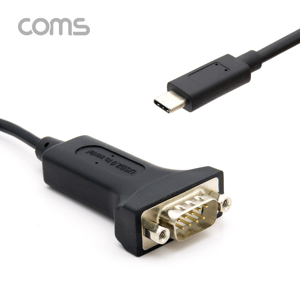 Coms 스마트폰 시리얼 케이블 / Type C(USB 2.0) to RS232 / 20cm