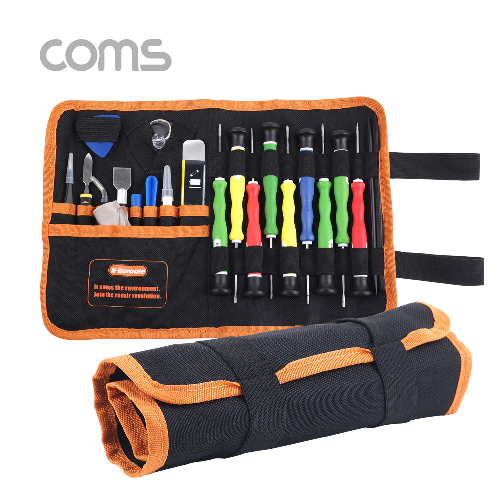 Coms 드라이버 세트(25 in 1) / 공구/ 수리 / 롤 케이스 / 파우치